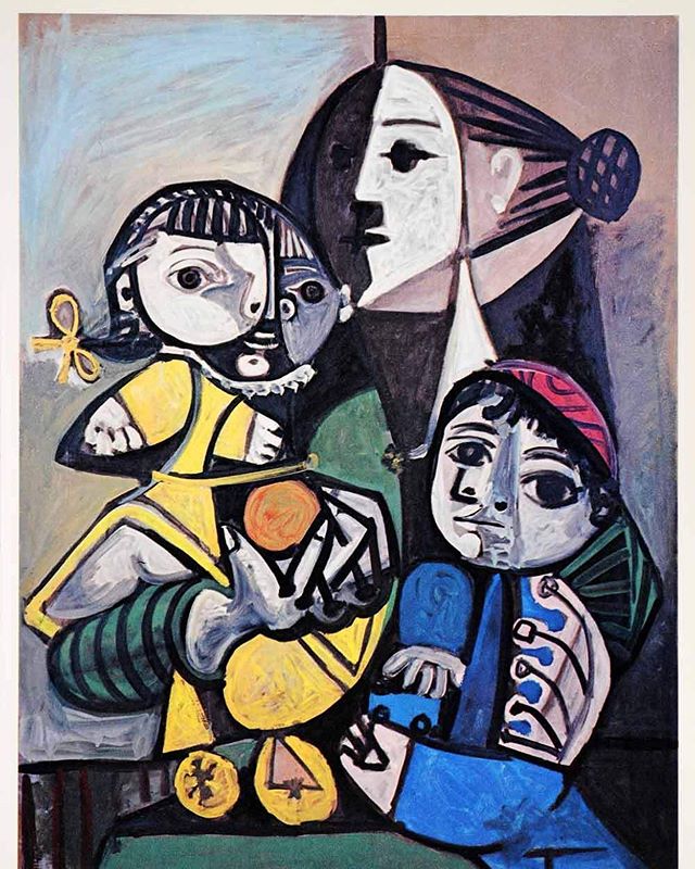 ❤️ &ldquo;Mother and Children with an Orange&rdquo; Pablo Picasso, 1951