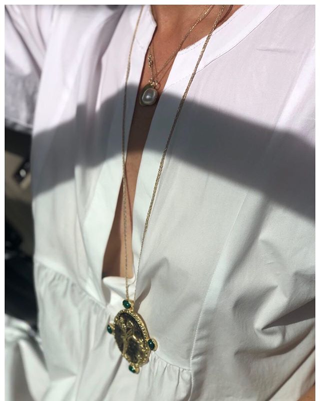 Malachite #helenaprosvirnova #necklace #handmade #accessories