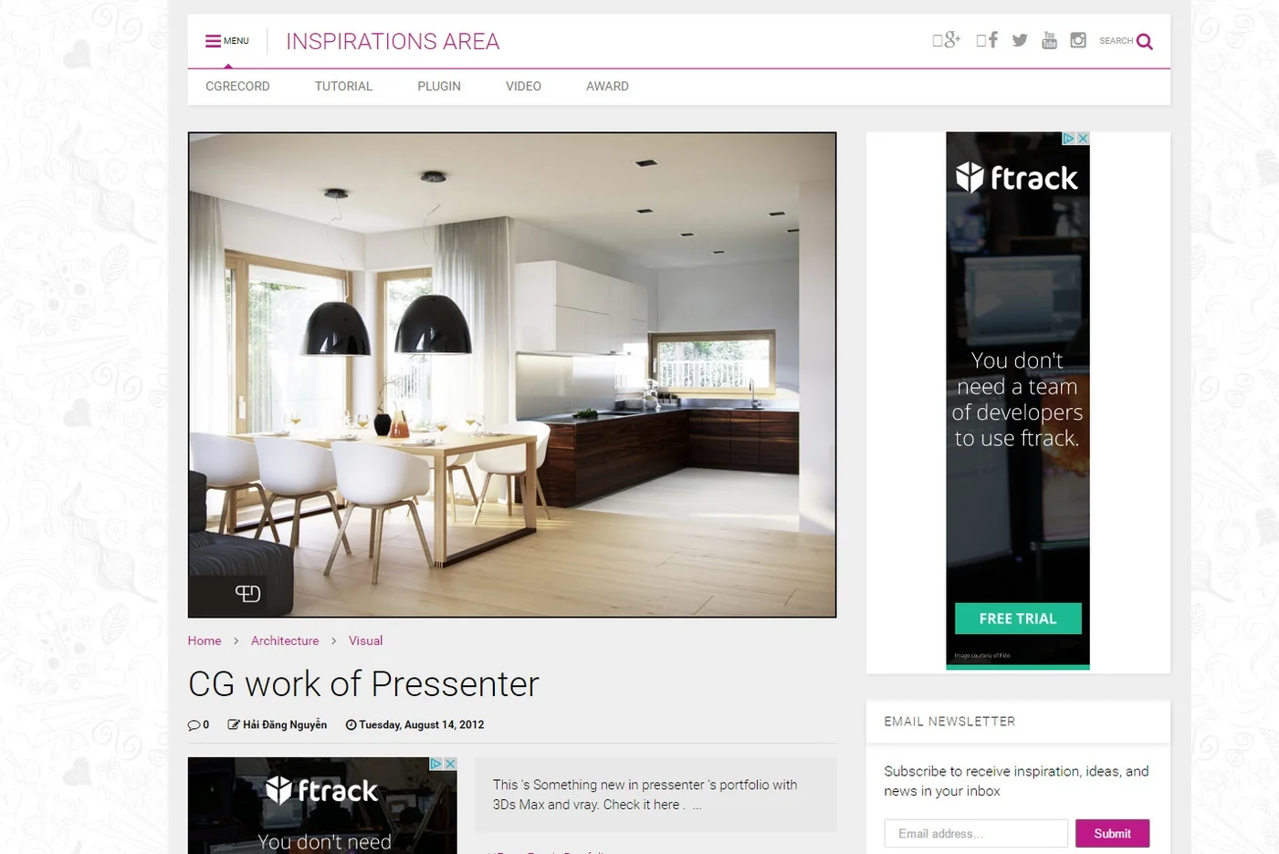 PressEnter Design in the inspiration area