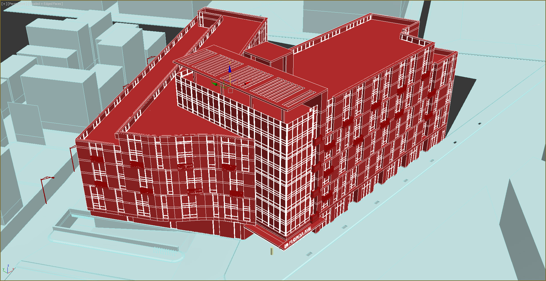 Residential building 3d model