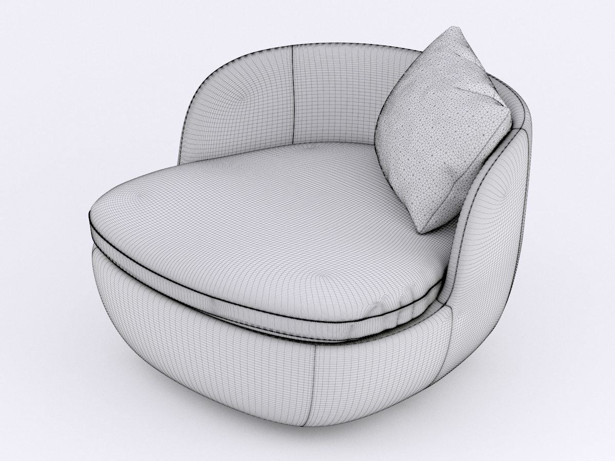 Furniture 3d model - armchair