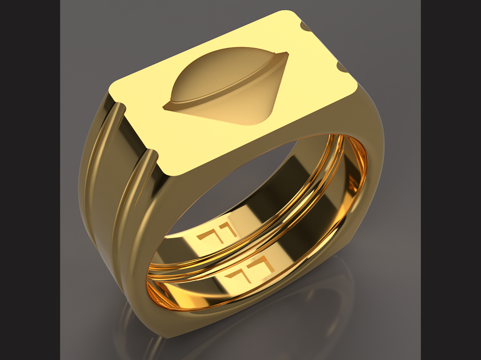 Fusion 360 rendered Galileo probe ring model