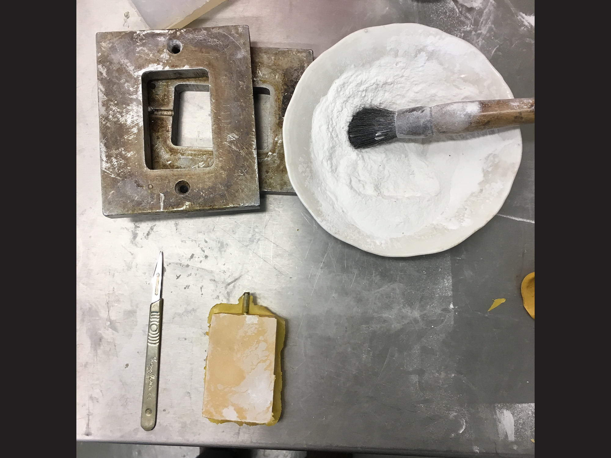 creating the silicone mold