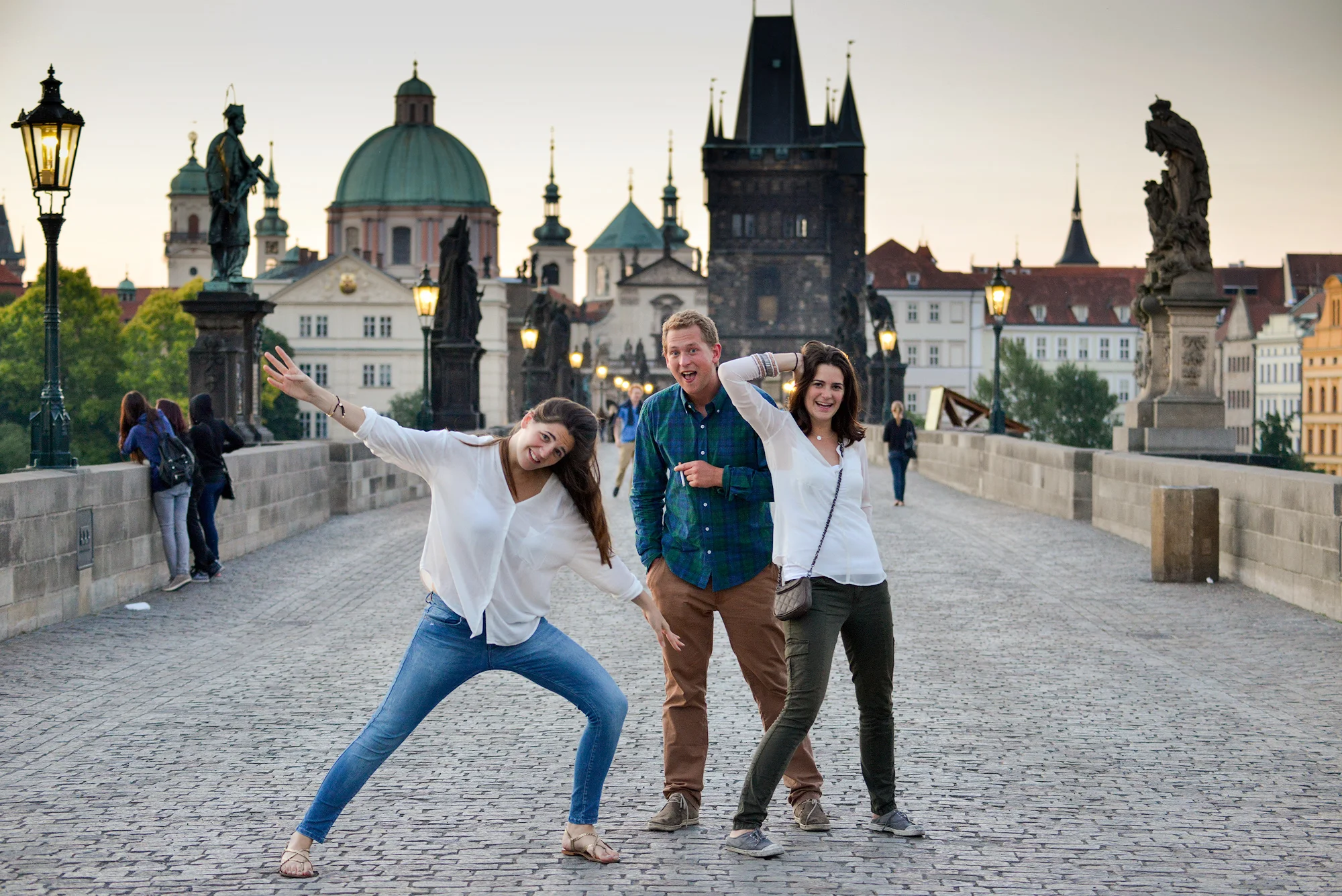 However..even being up really early is no guarantee of having the bridge to yourself...this is 4.30am and folk are starting to come home from the bars. Banter was always jovial and often hilarious! I think she was going for the 'Bolt' stance...but the alcohol was getting in the way!