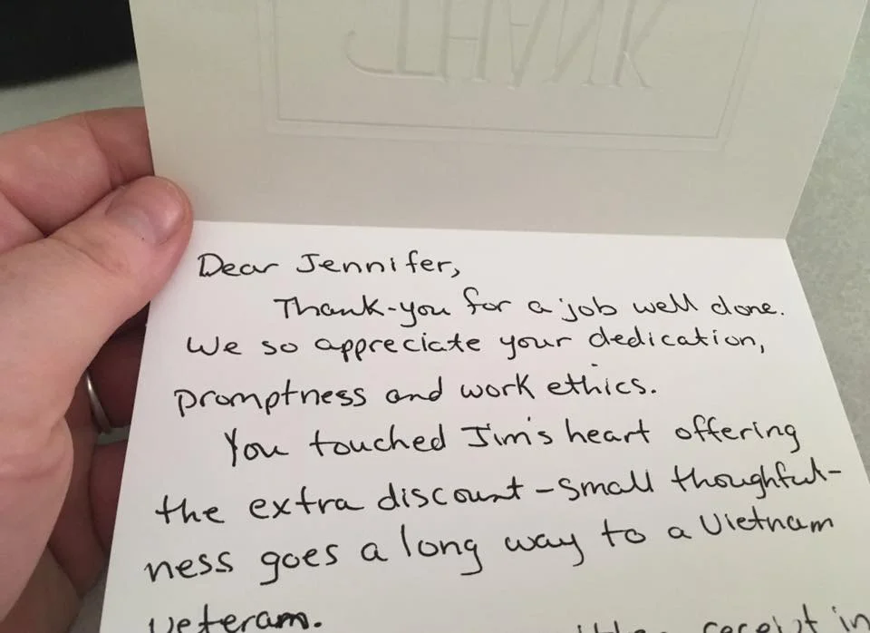 Thank you note