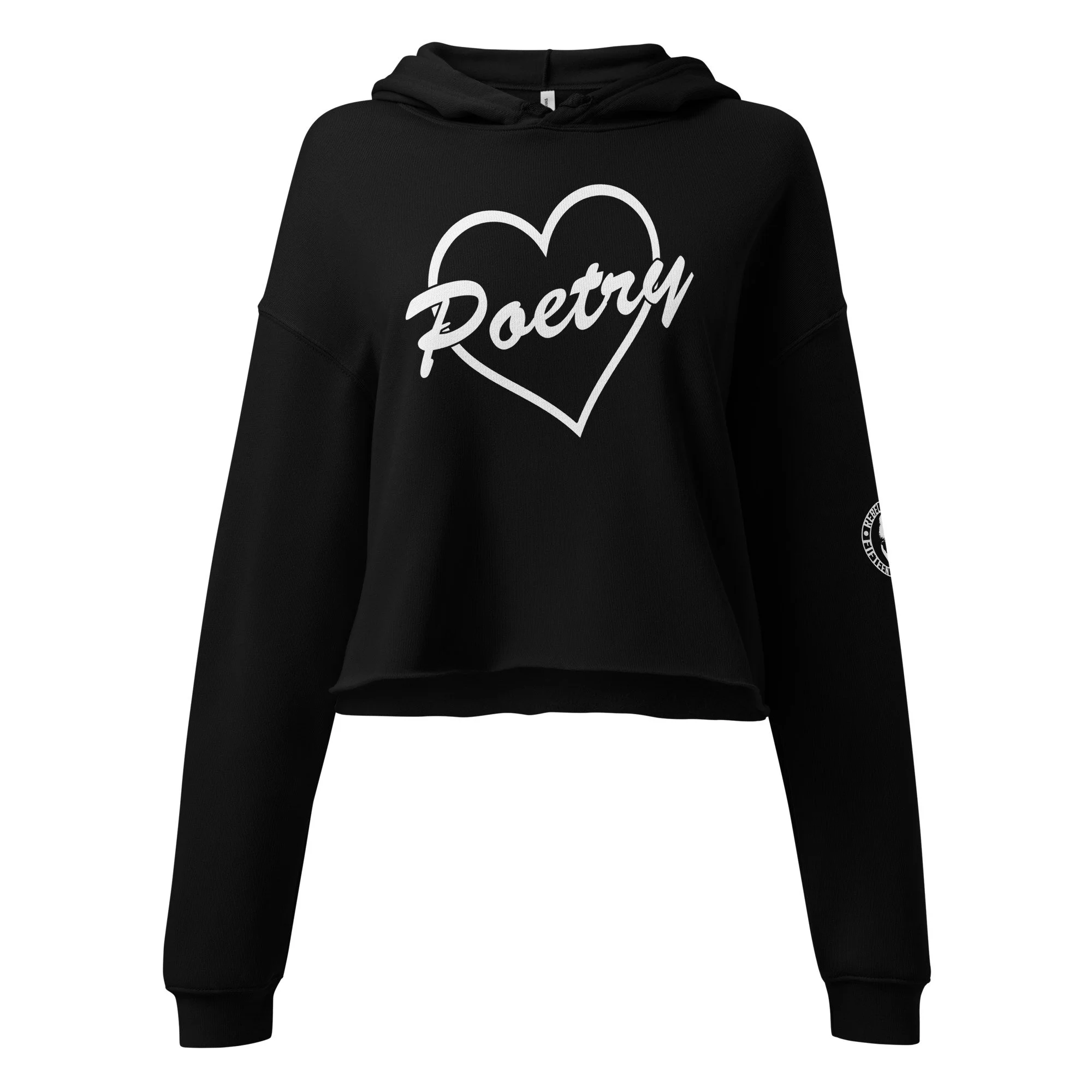 She is Poetry Crop Hoodie