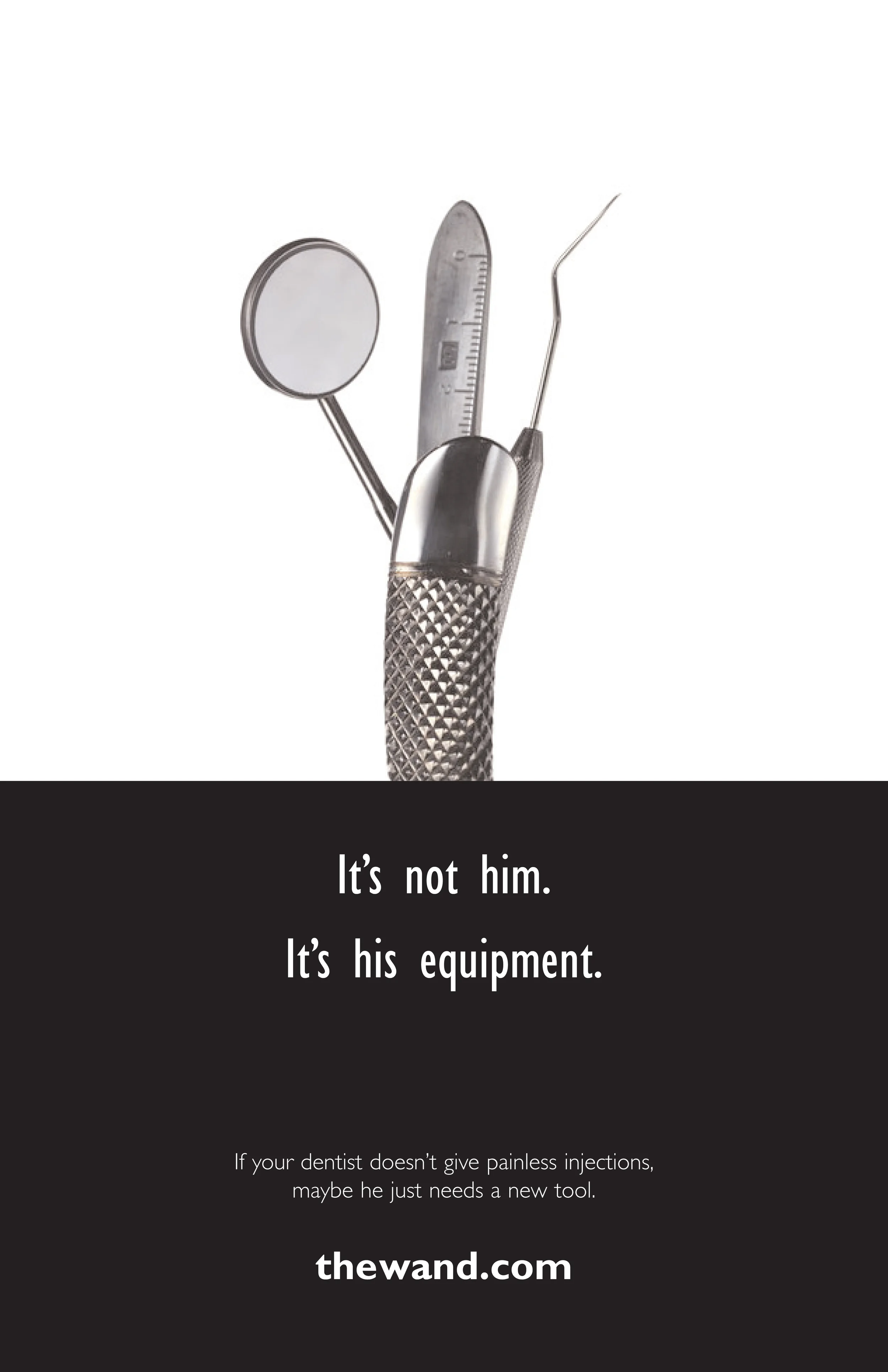 It's not him. It's his equipment.