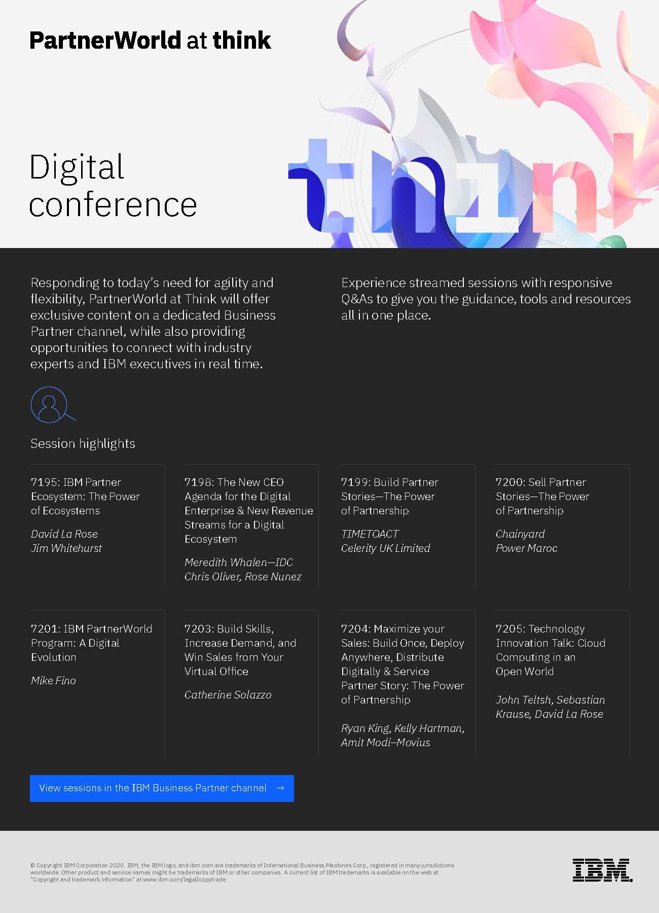 IBM Think 2020 Session Guide