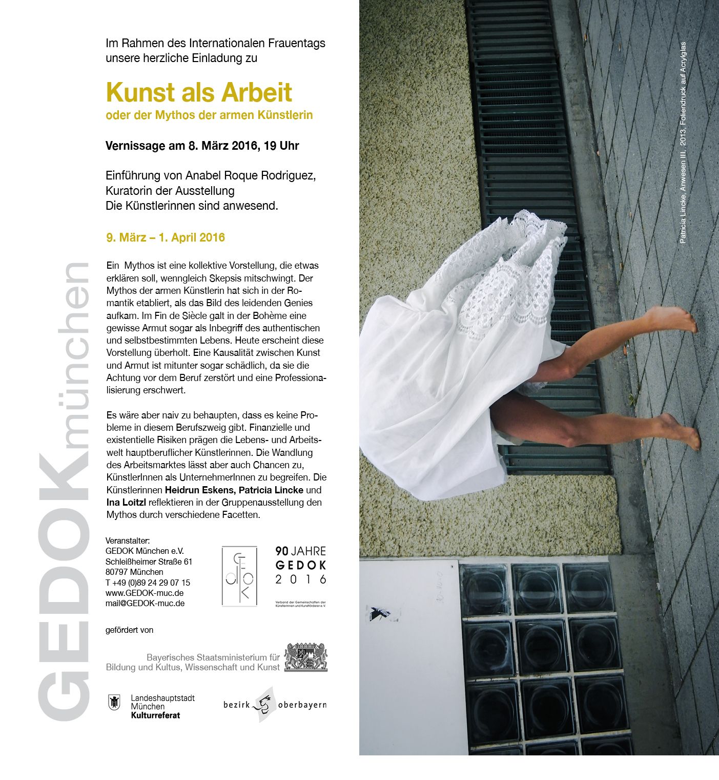 Kunst als Arbeit oder der Mythos der armen Künstlerin