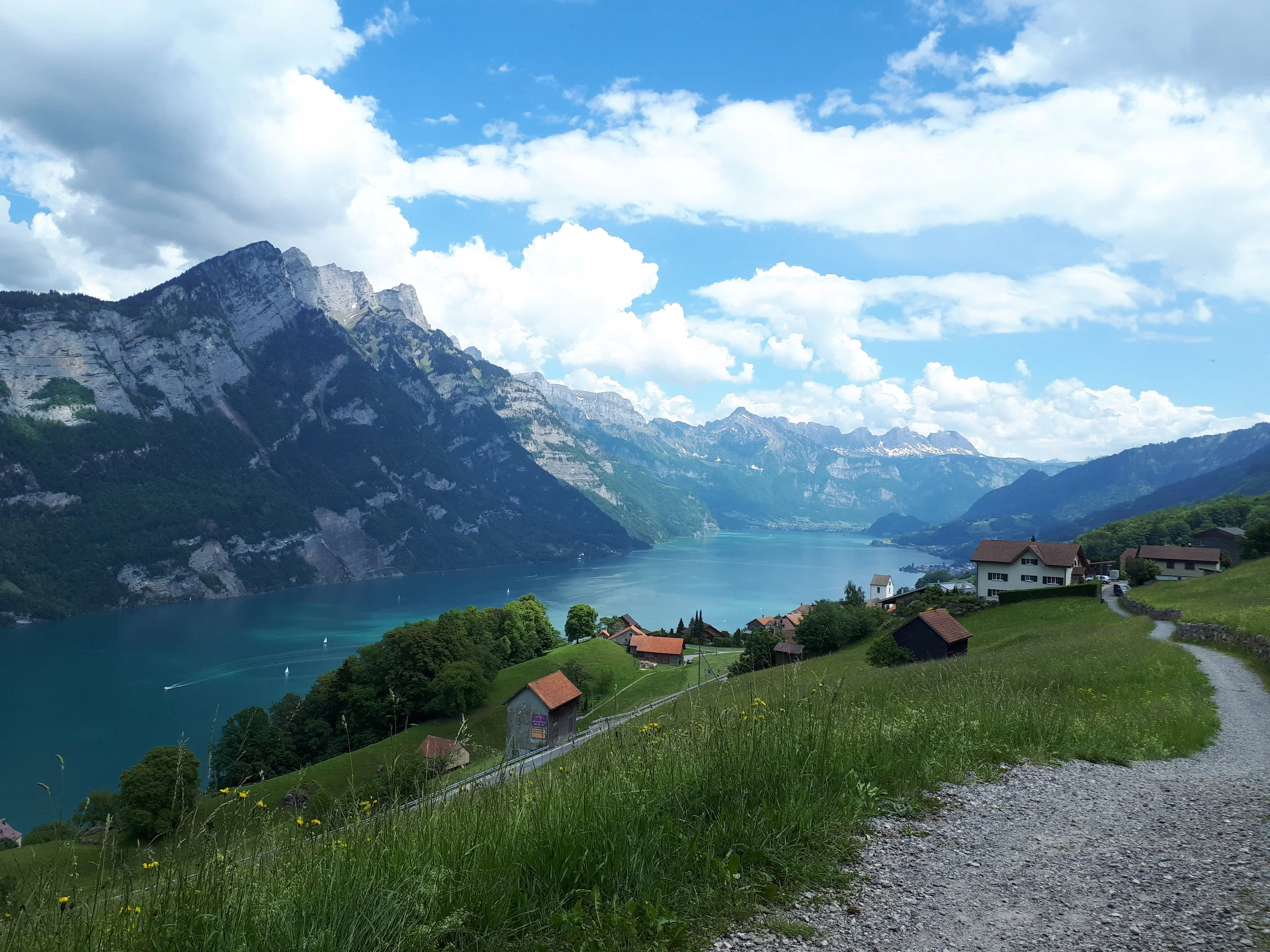 Image from one of my beautiful hikes here in switzerland. THis time around the Walensee.