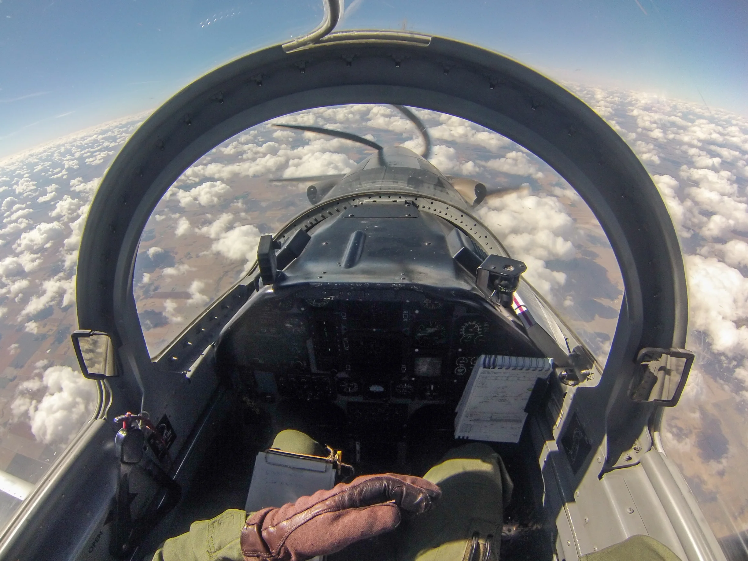  My view from the cockpit on our way to BC