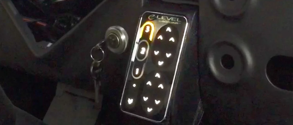 Accuair air ride controller in hideaway ashtray hole