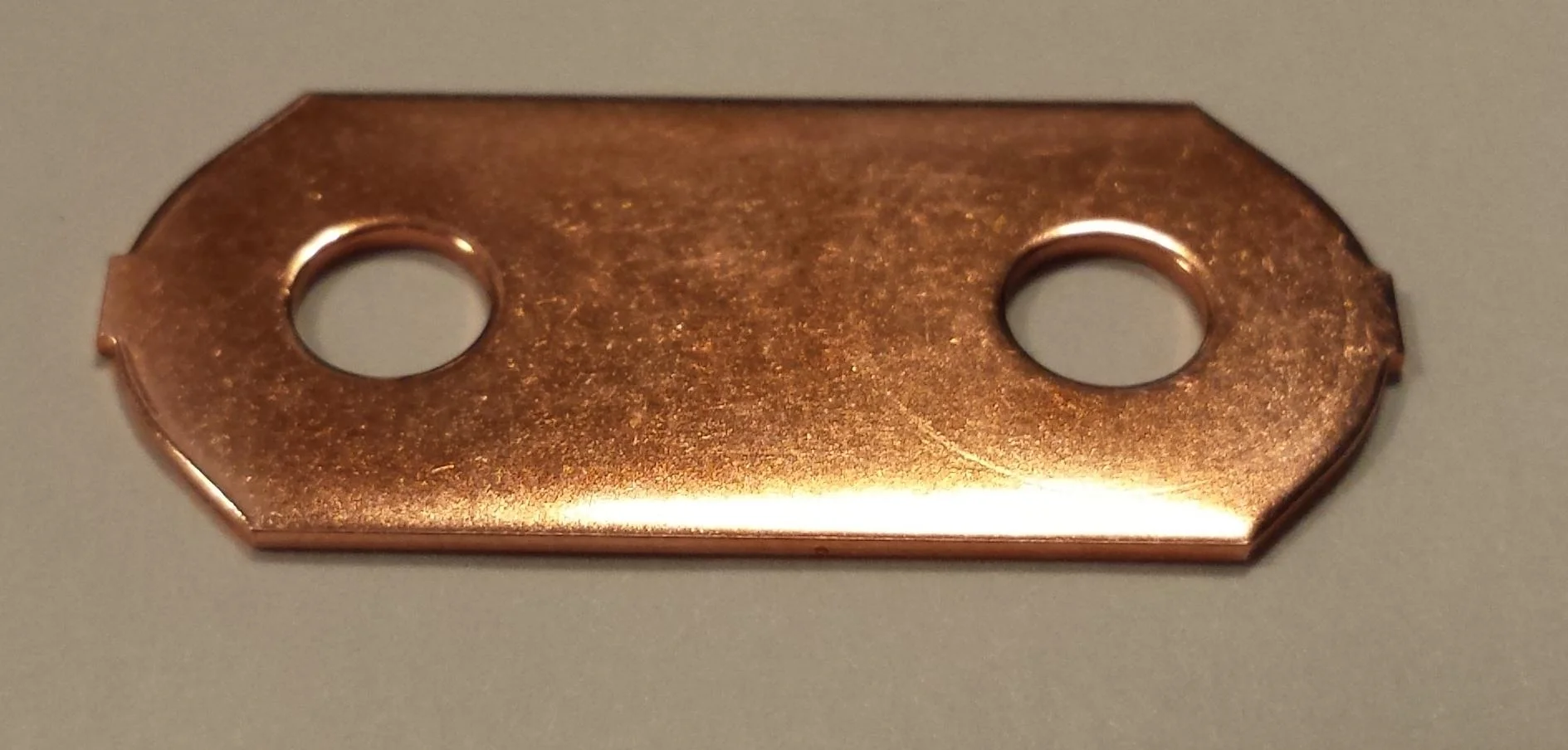 Freshly cleaned bus bar.