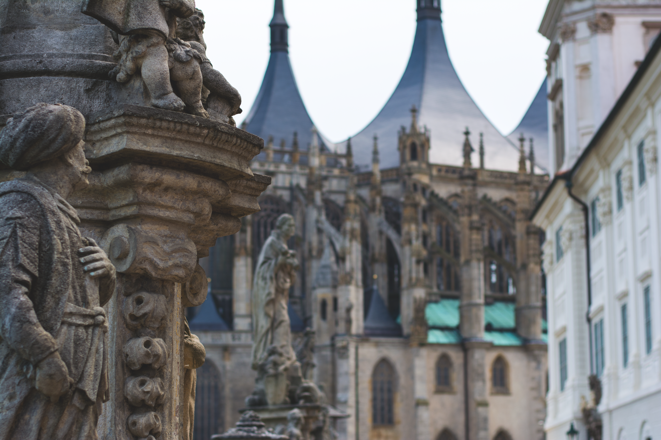 Walking to St. Barbara's Church