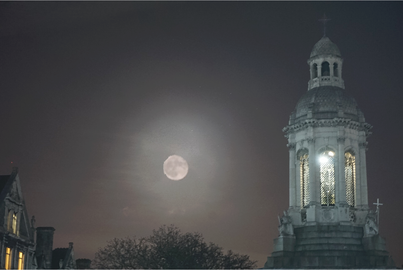 Bell Tower and Moon