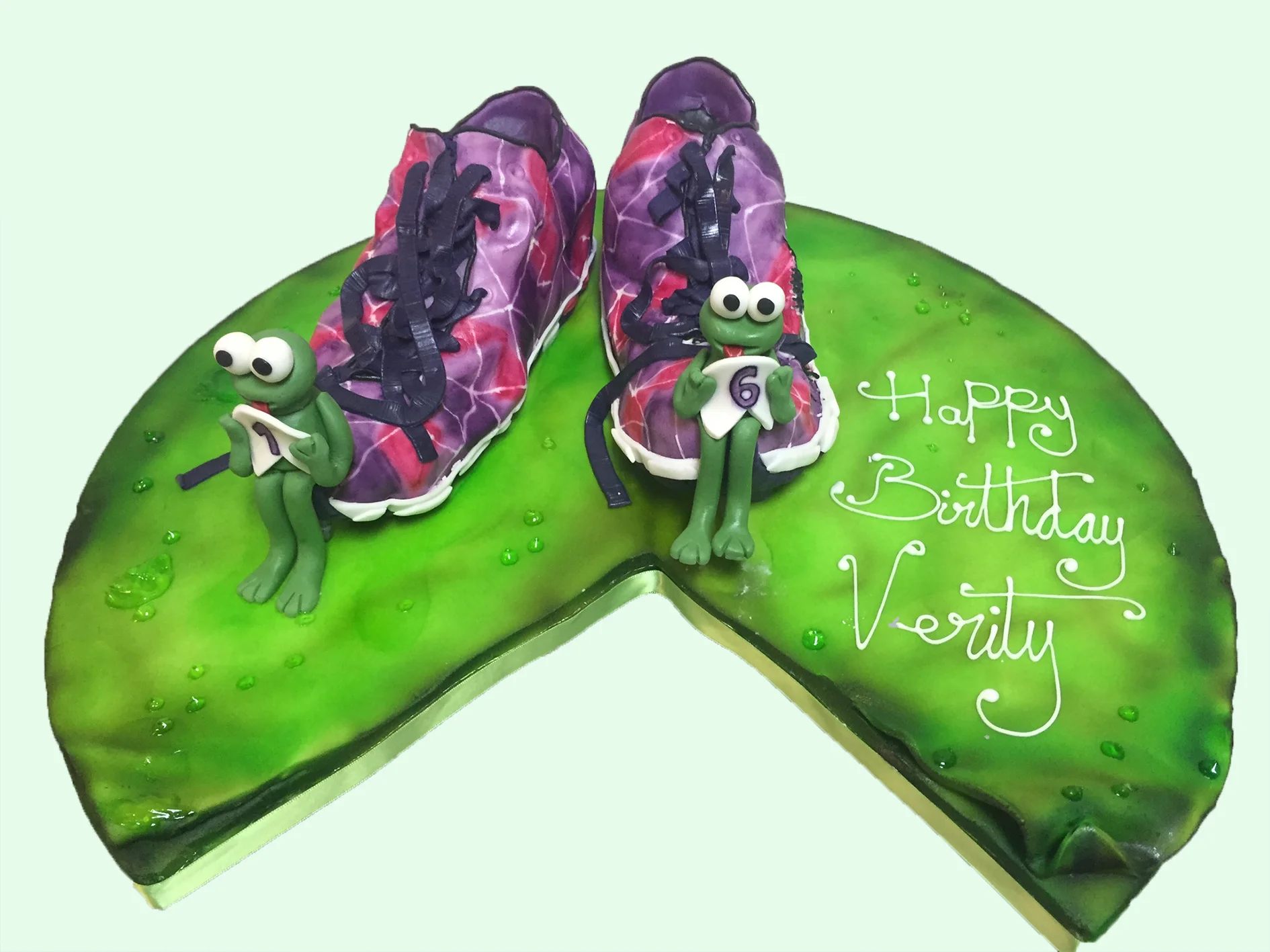 Leap year trainers cake