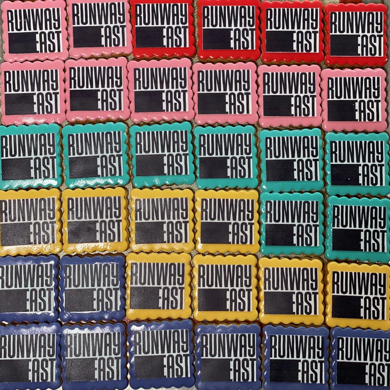 Edible image colourful biscuits