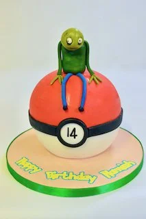 Pokemon ball cake