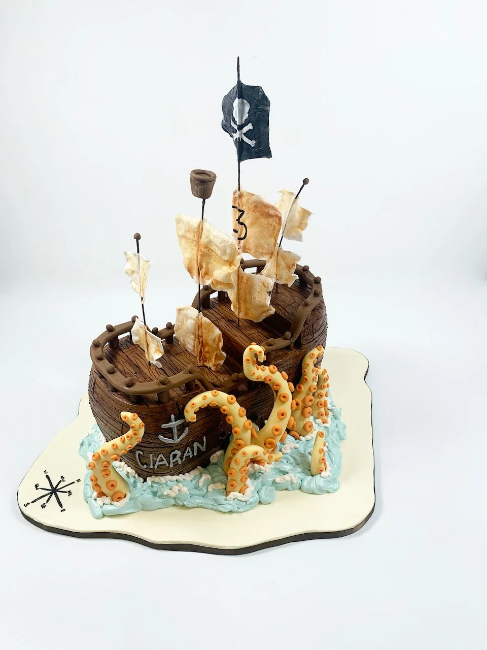 Pirate ship cake