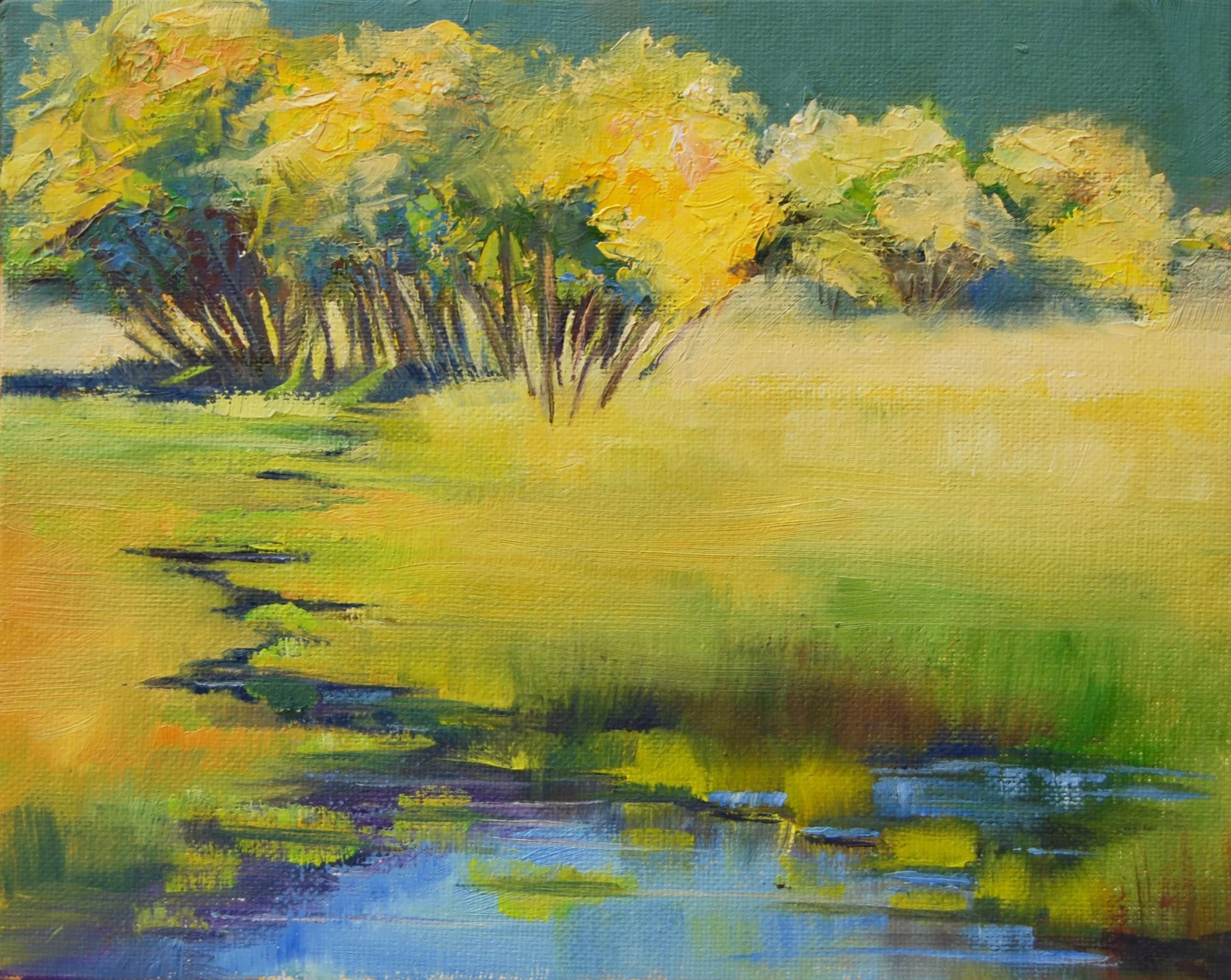 Big Meadow Stream | Oil | 15"x18"