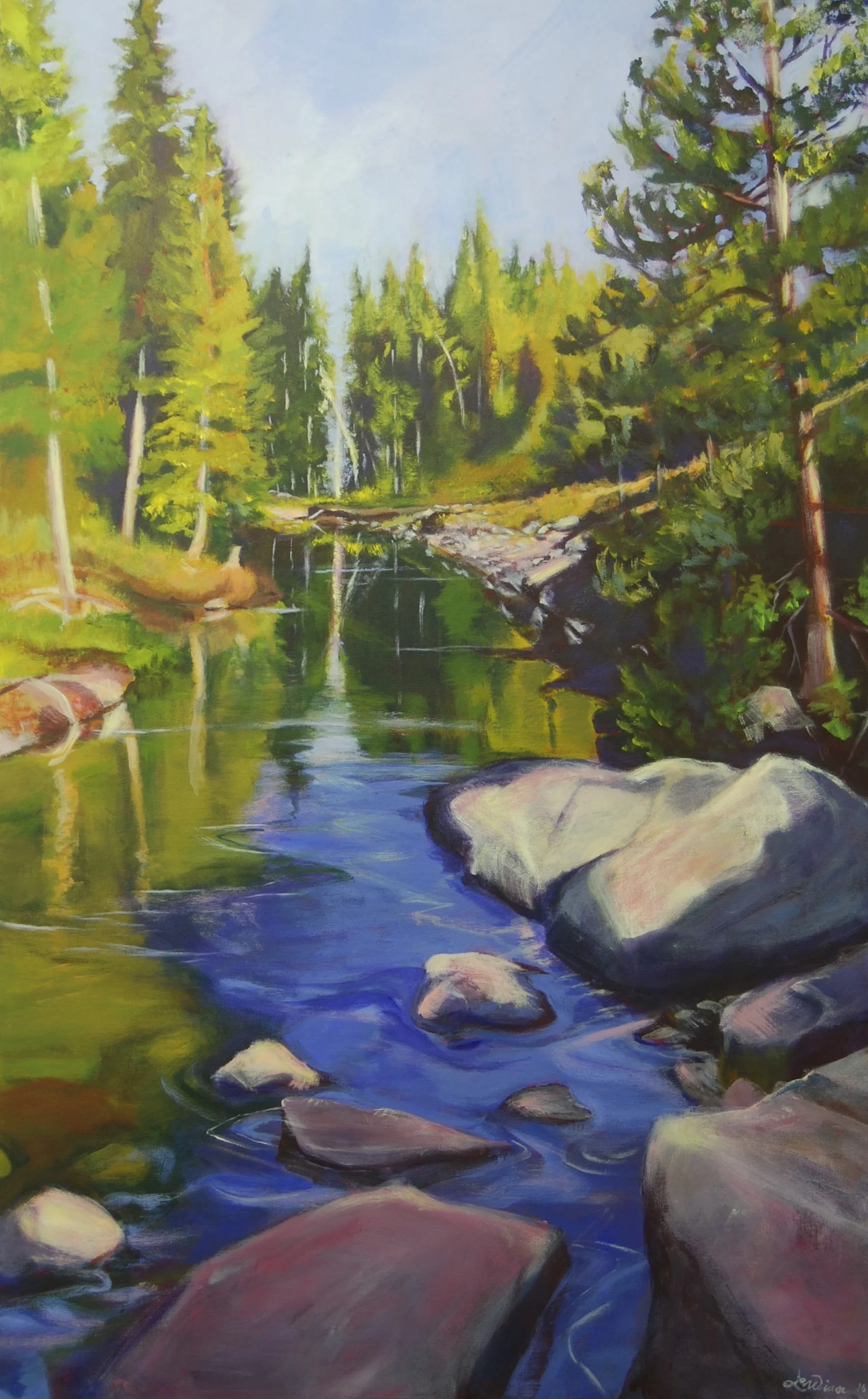 Idaho Stream | Acrylic | 48"x30"