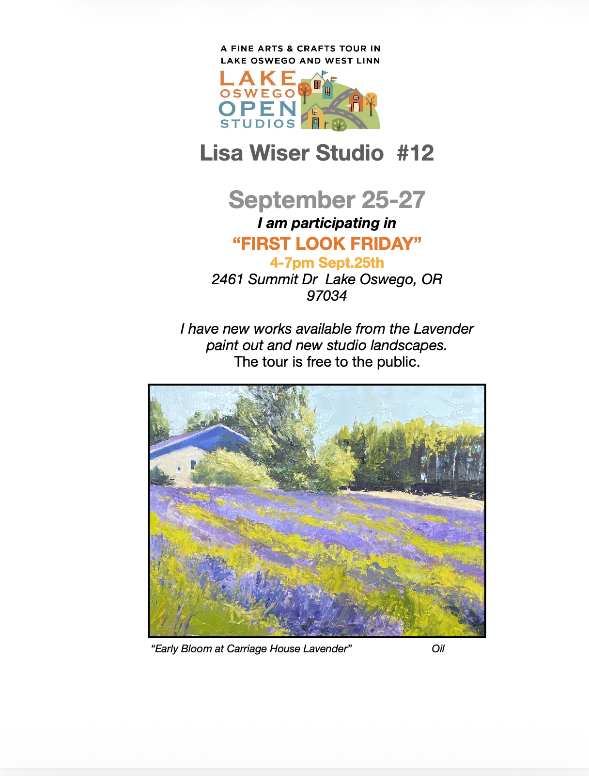 Lake Oswego Open Studios