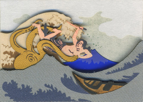 SCREENPRINTED PAPER laser engrave through layers of ink to uncover colors below