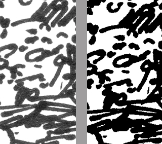 scan of drawing, - after curve adjustment