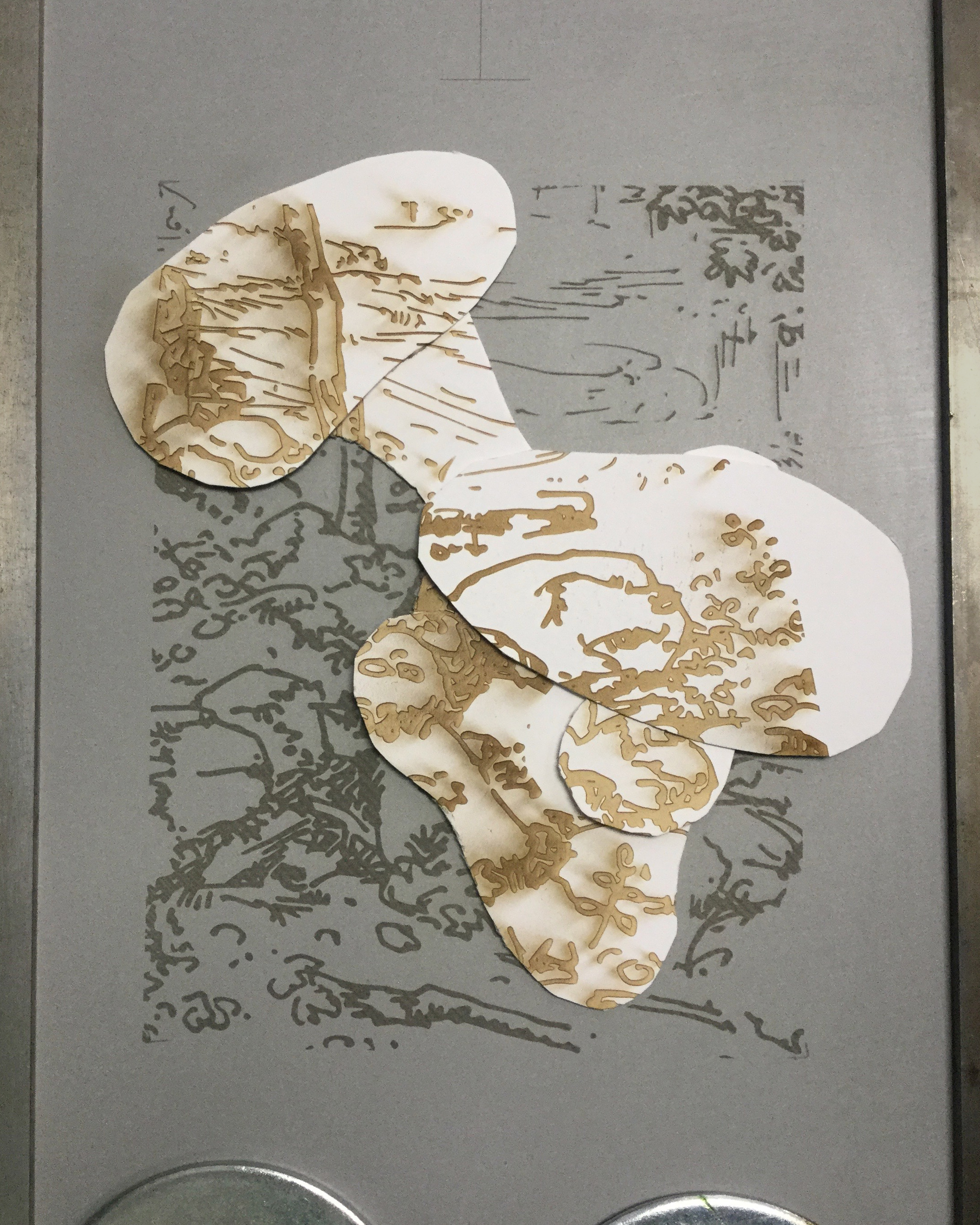 1st engraved layer: drawing 1