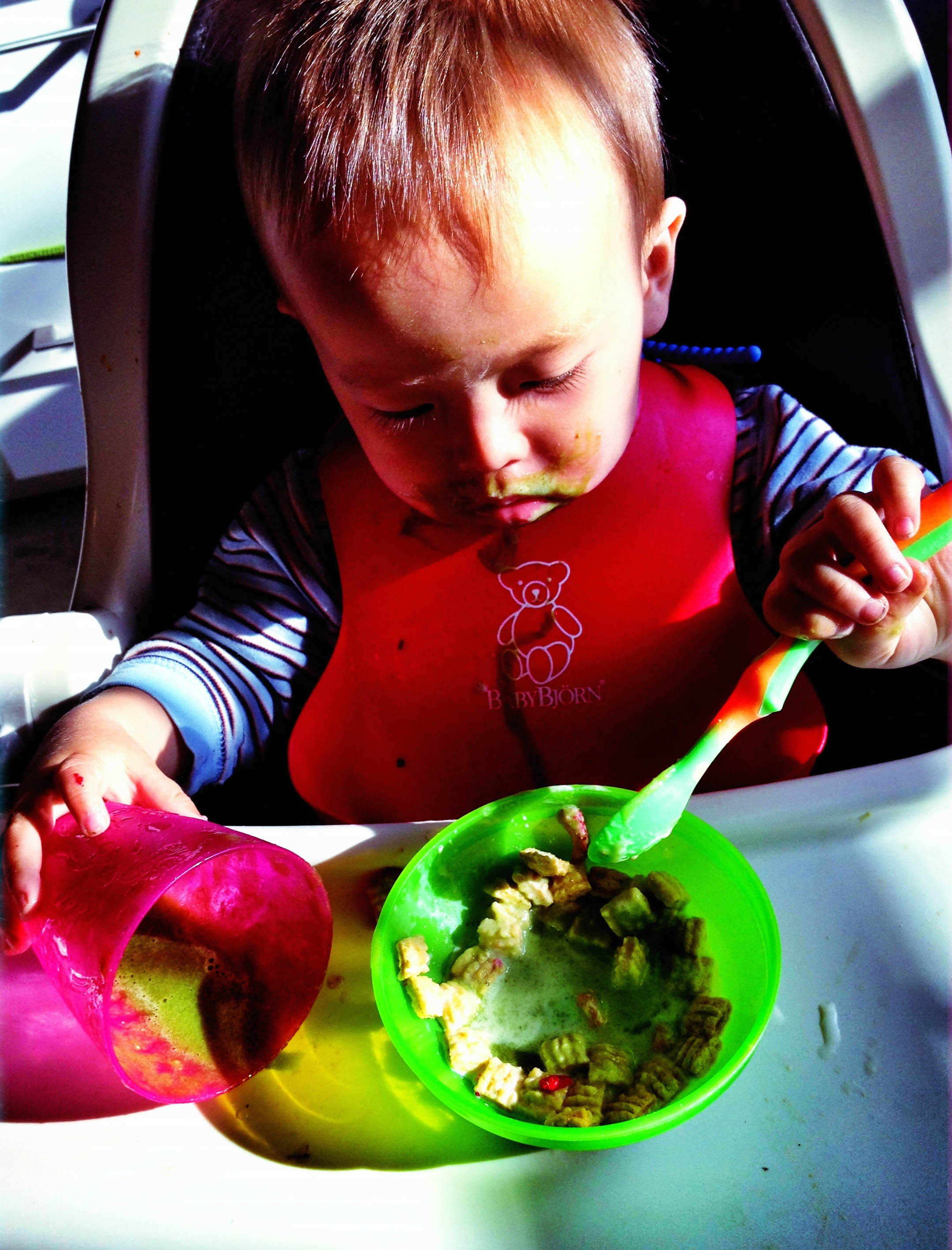 Another highchair photo. Window light can be dramatic even if your subject isn't looking at you.