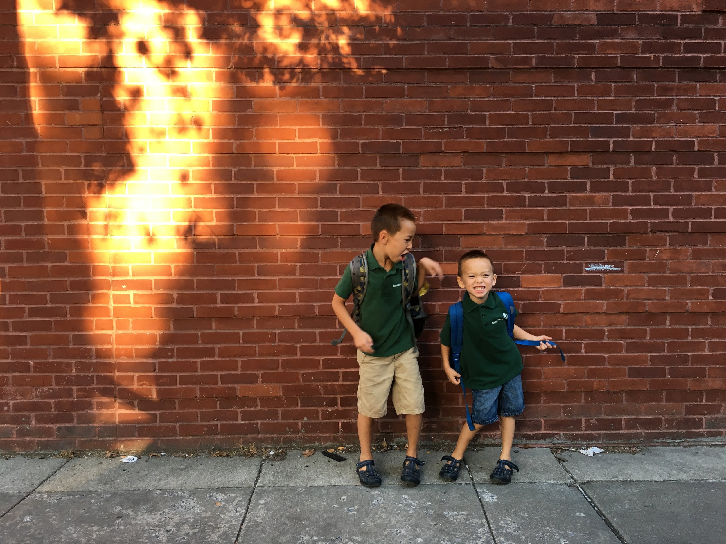 Although the photo is clean and off center, I wanted to bring more focus onto the boys.