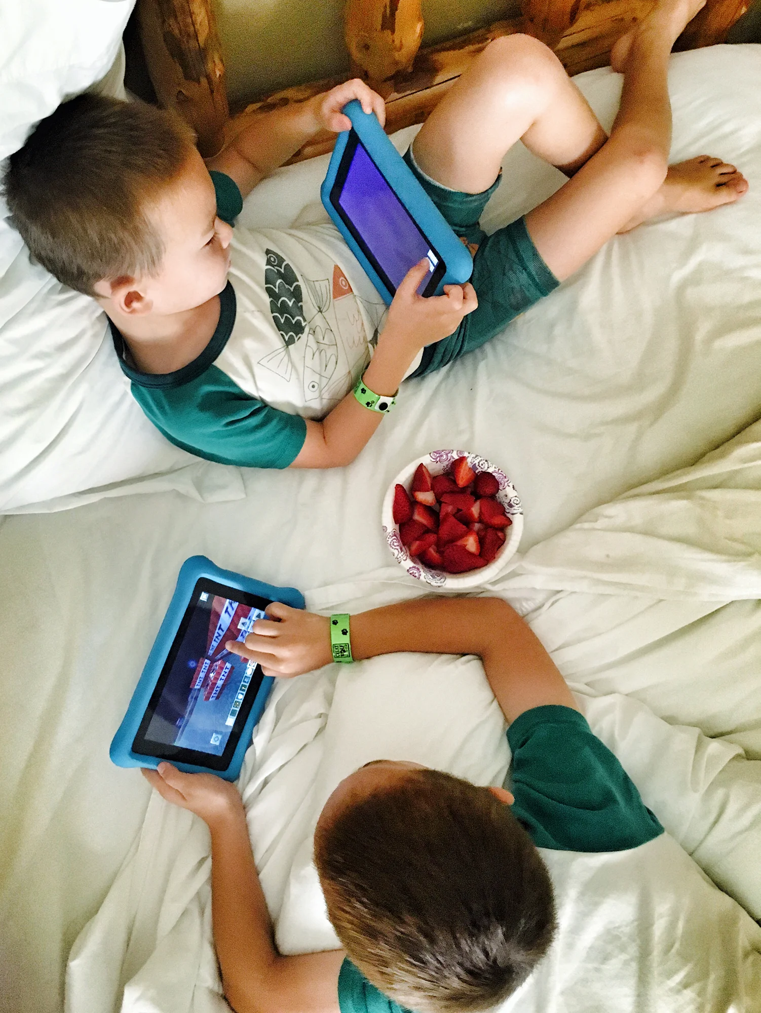 We recently let Jack start playing Minecraft... way younger than Liam did. He's growing up so fast!