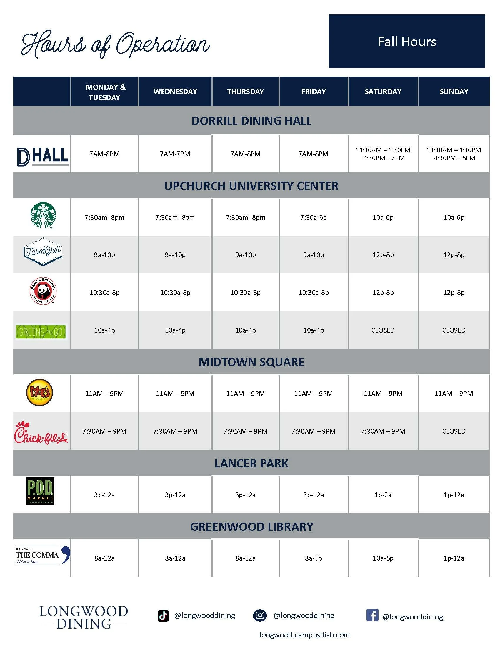 Aramark Dining Schedule FALL 2025.jpg