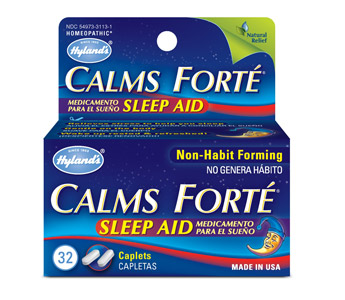 CALMS FORTE SLEEP AID. SAFE FOR CHILDREN. WORKS FOR ADULTS.