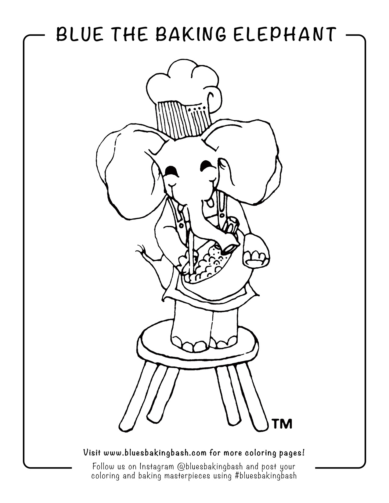 Blue The Baking Elephant