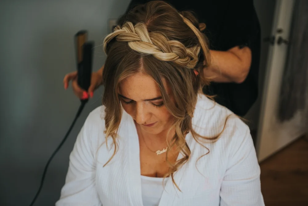 Bridal prep photos
