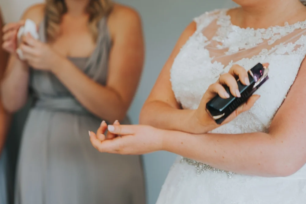 Bridal prep photos