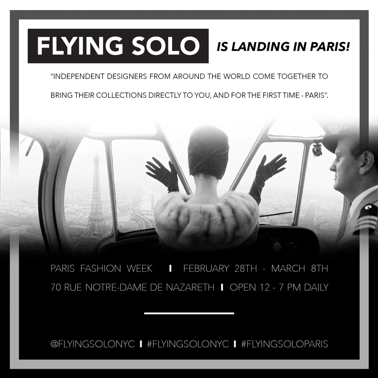 New Arrivals Gate for Flying Solo: PARIS Fashion Week!