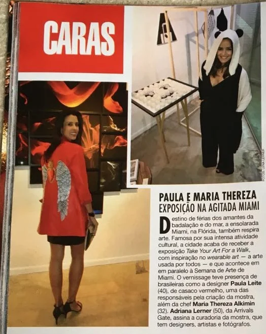 CARAS Brasil highlights "Take Your Art for a Walk" exhibition