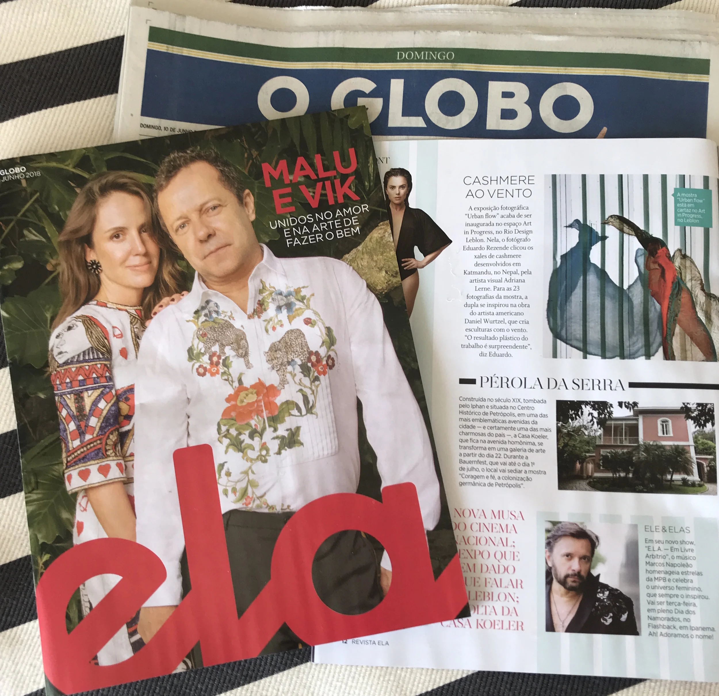 O GLOBO "ELA" magazine highlights the "URBAN FLOW" Exhibition
