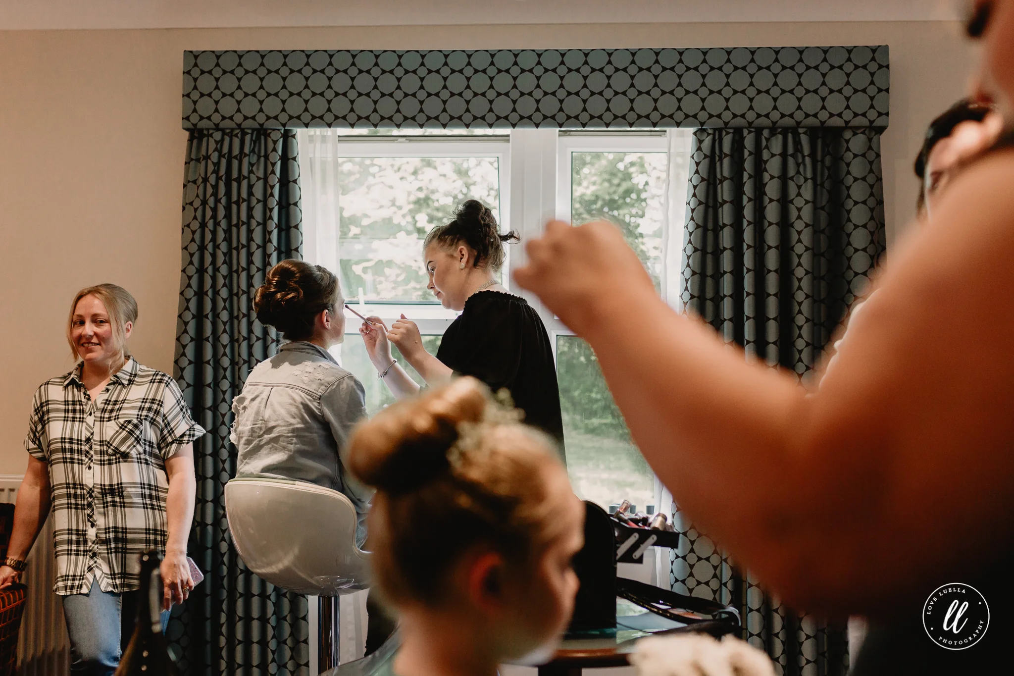 Getting ready for their Pantasaph Wedding