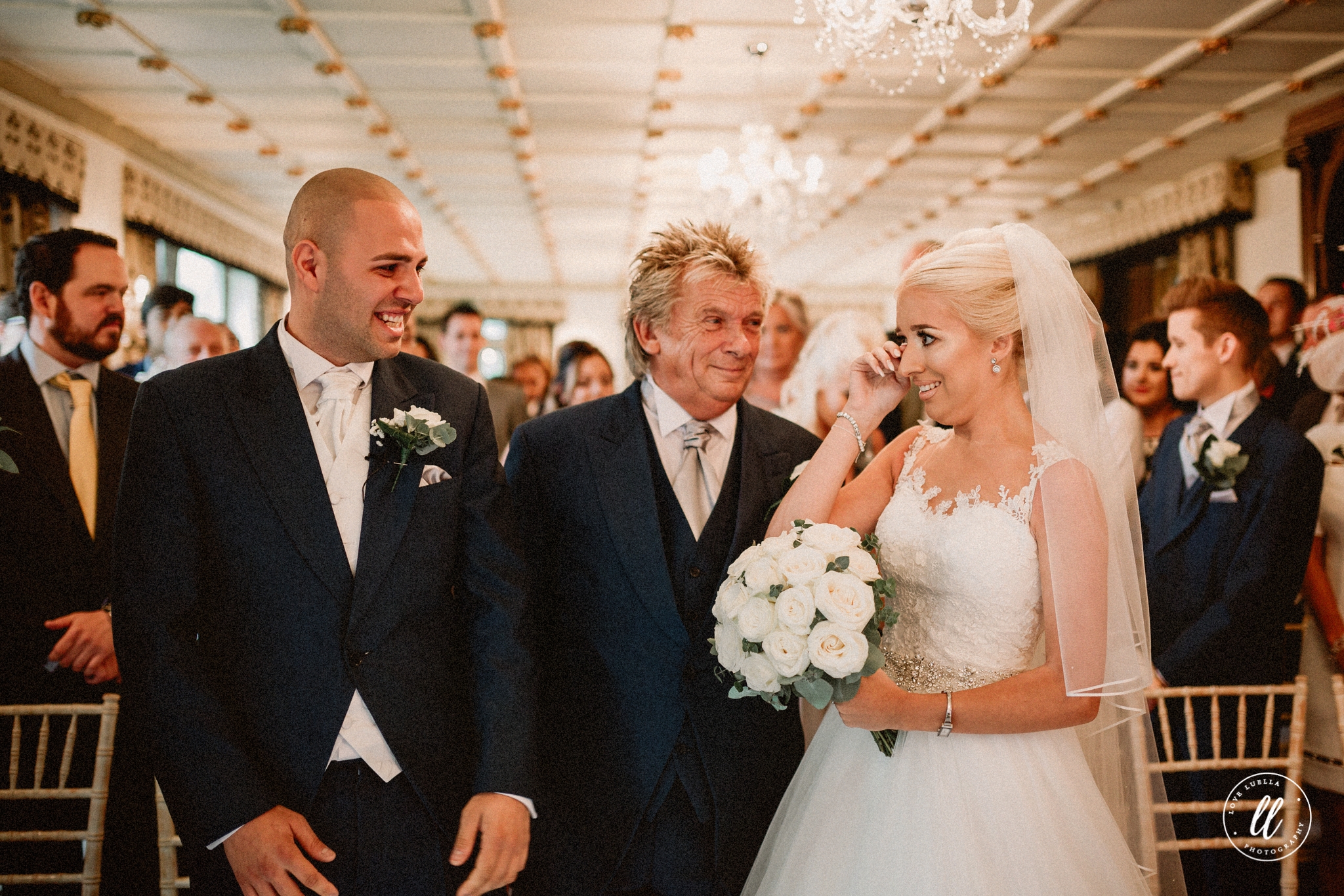 Bride And Groom In Happy Tears At Ruthin Castle