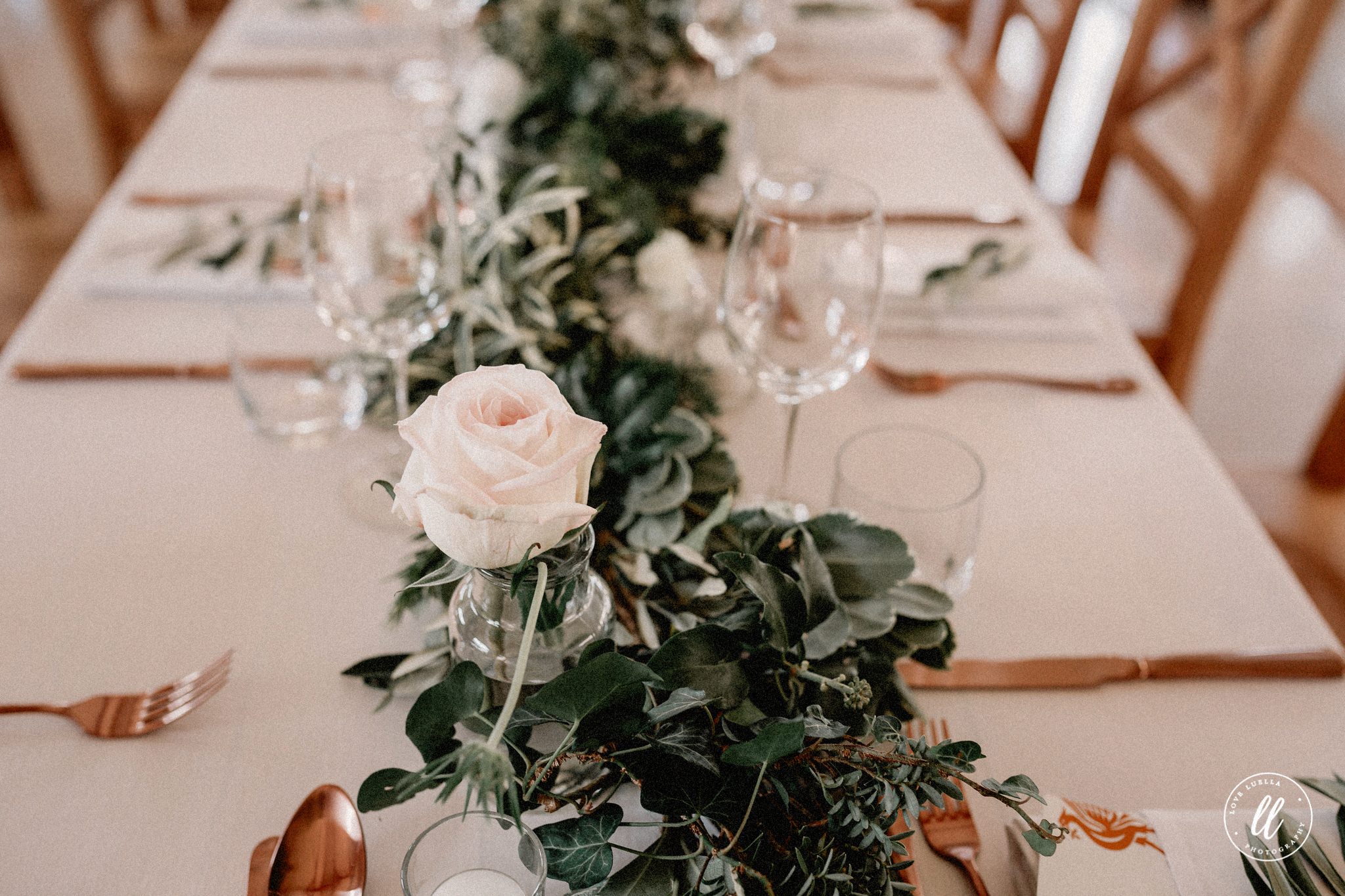 Rose Gold Wedding Cutlery