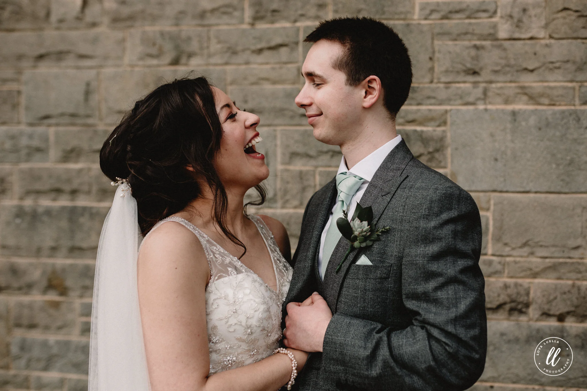 Fun Wedding Portrait Wales Photographer