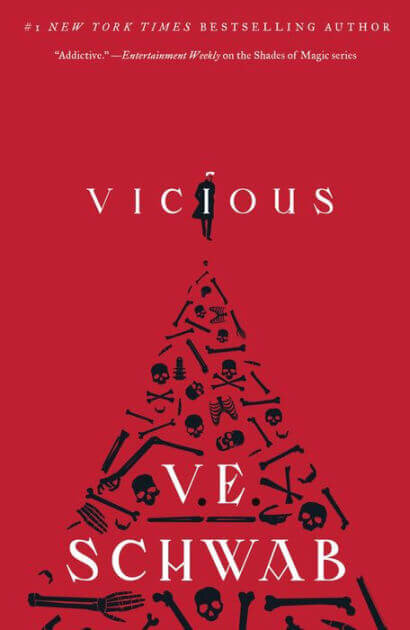 The cover of Vicious by V.E. Schwab.