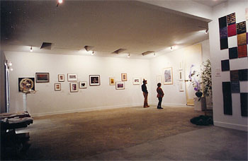 After. Remodeled lobby of the hotel as gallery and reception space.
