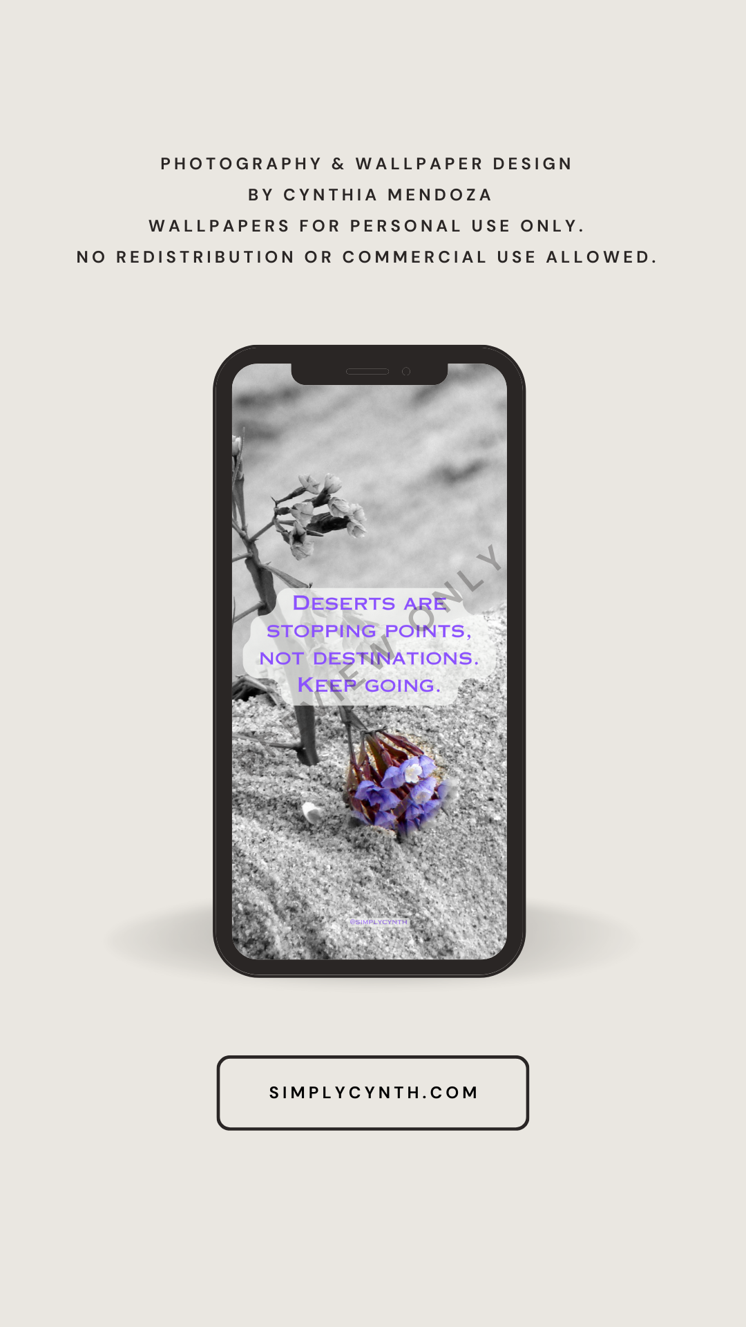 iPhone wallpaper - Deserts