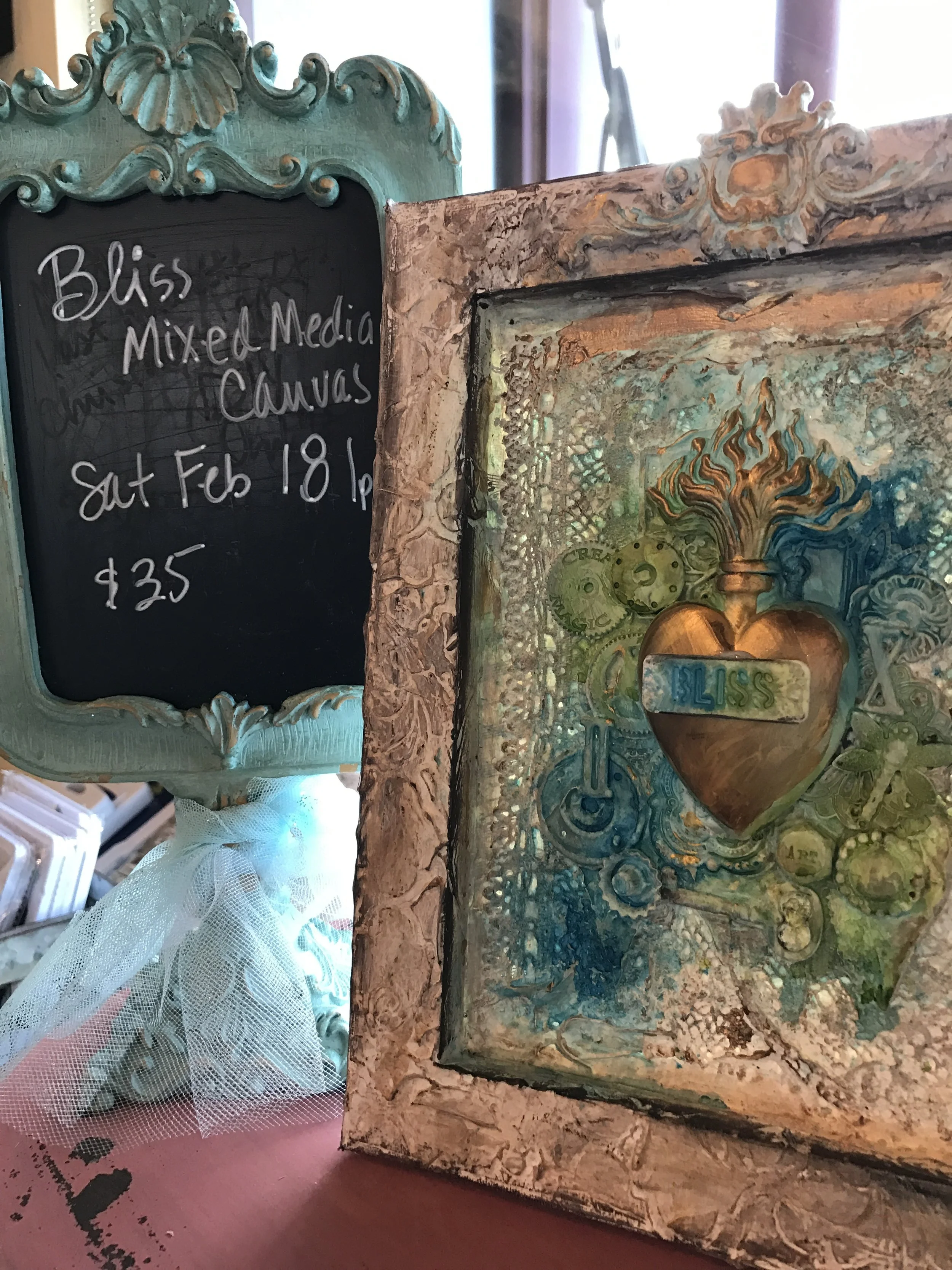 Bliss Mixed Media Canvas