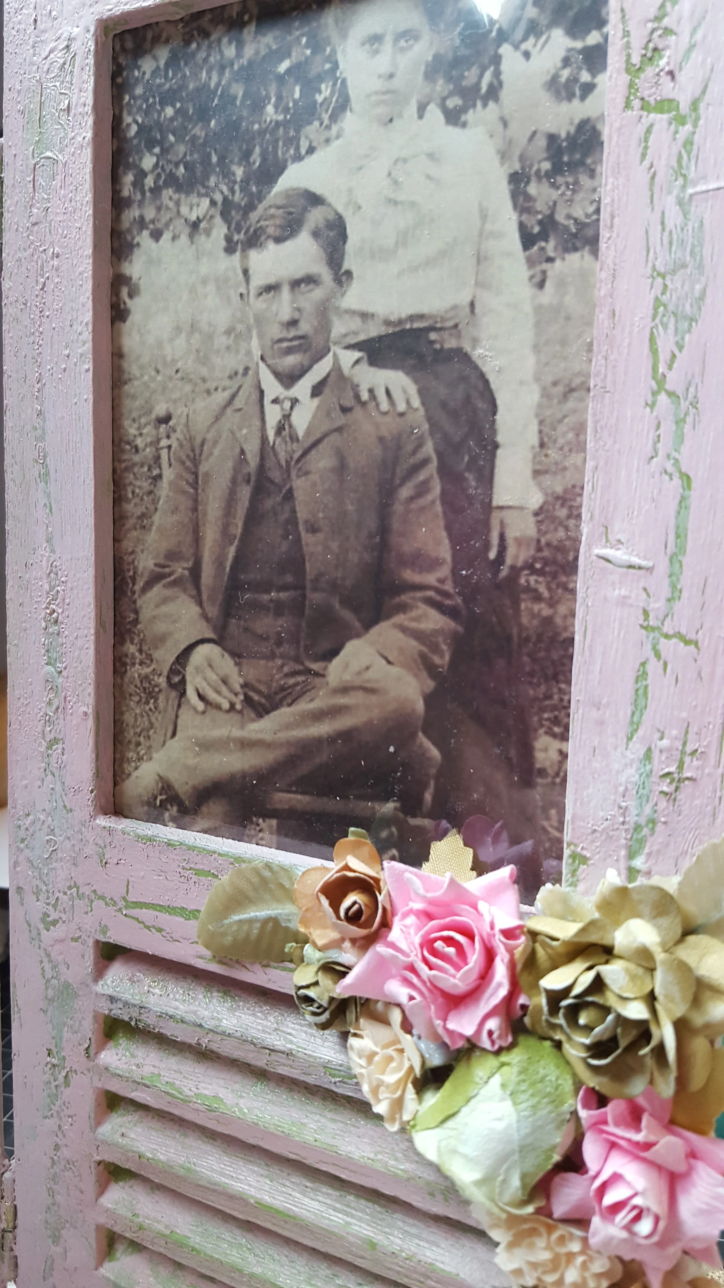 Distressed Shutter Frame