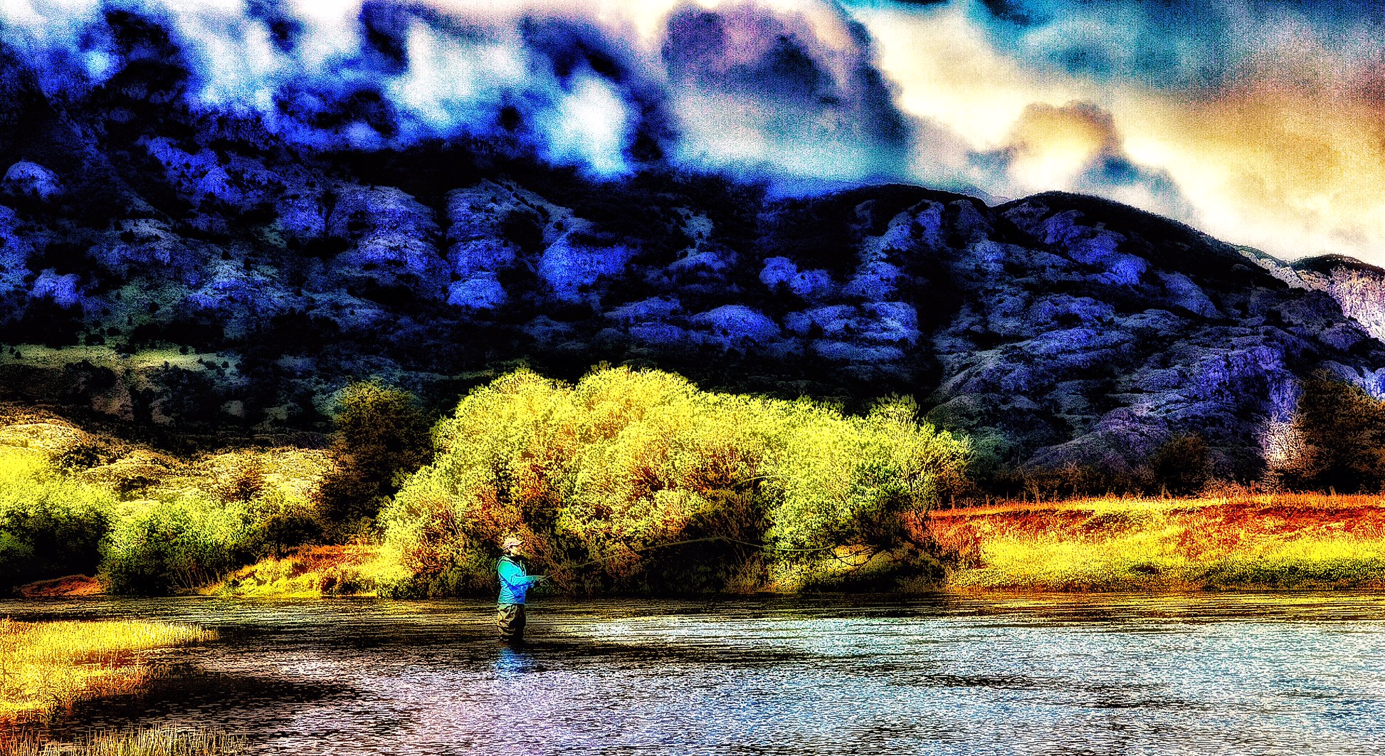 Wading the streams in Patagonia is a surreal expereince. 
